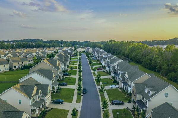 Residential neighborhood in Charlotte
